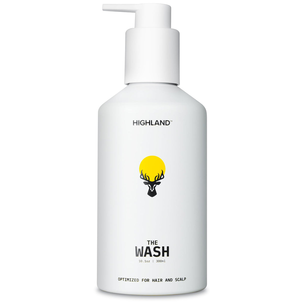 Highland front bottle showing label and clean design for easy identification