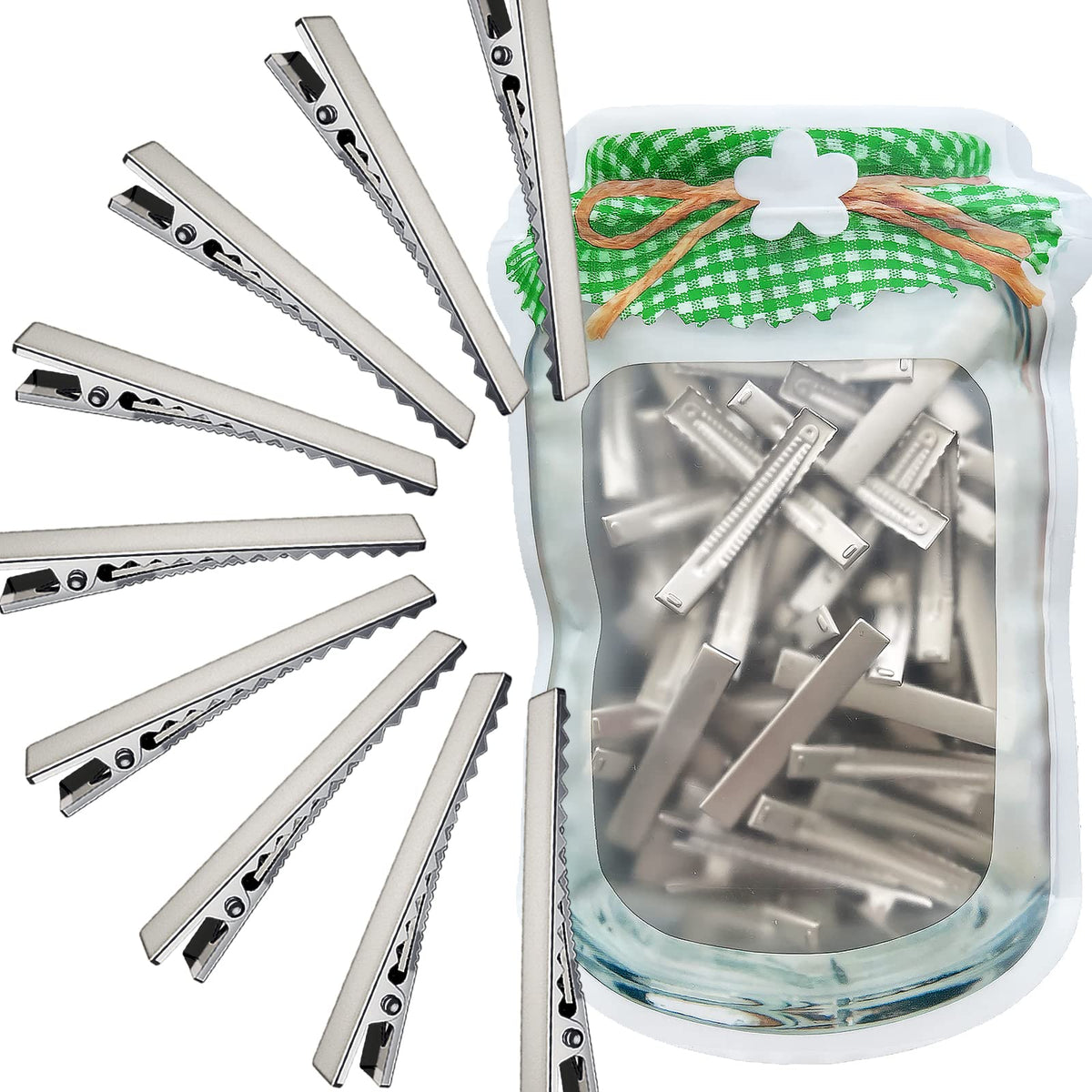 HiJeaton front view of 60-piece clip pack showing quantity and finish for easy selection