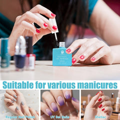 HiLemon before-and-after nails displaying lifted gel and clean natural nail for clear results