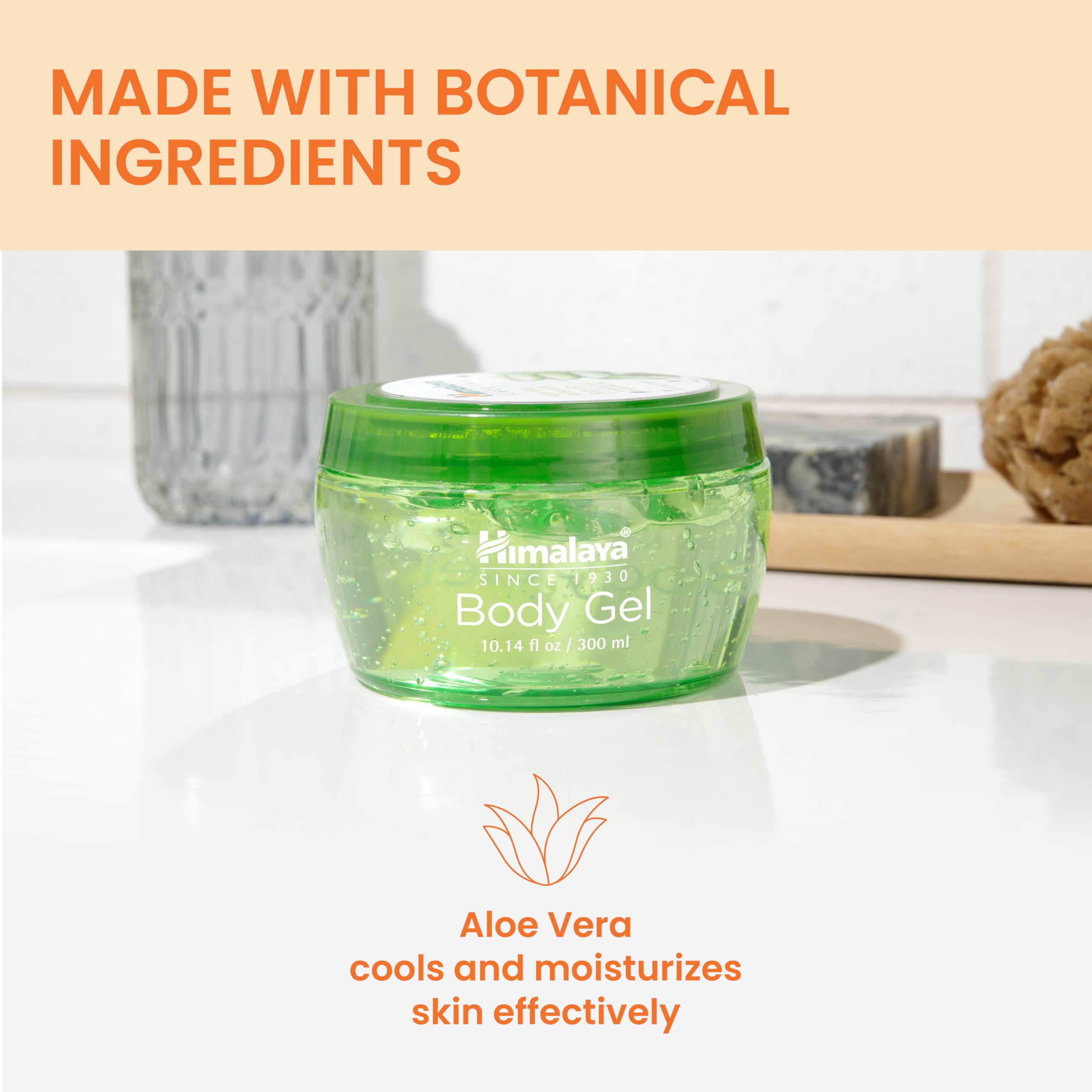 Himalaya aloe vera gel used after sun exposure for cooling relief