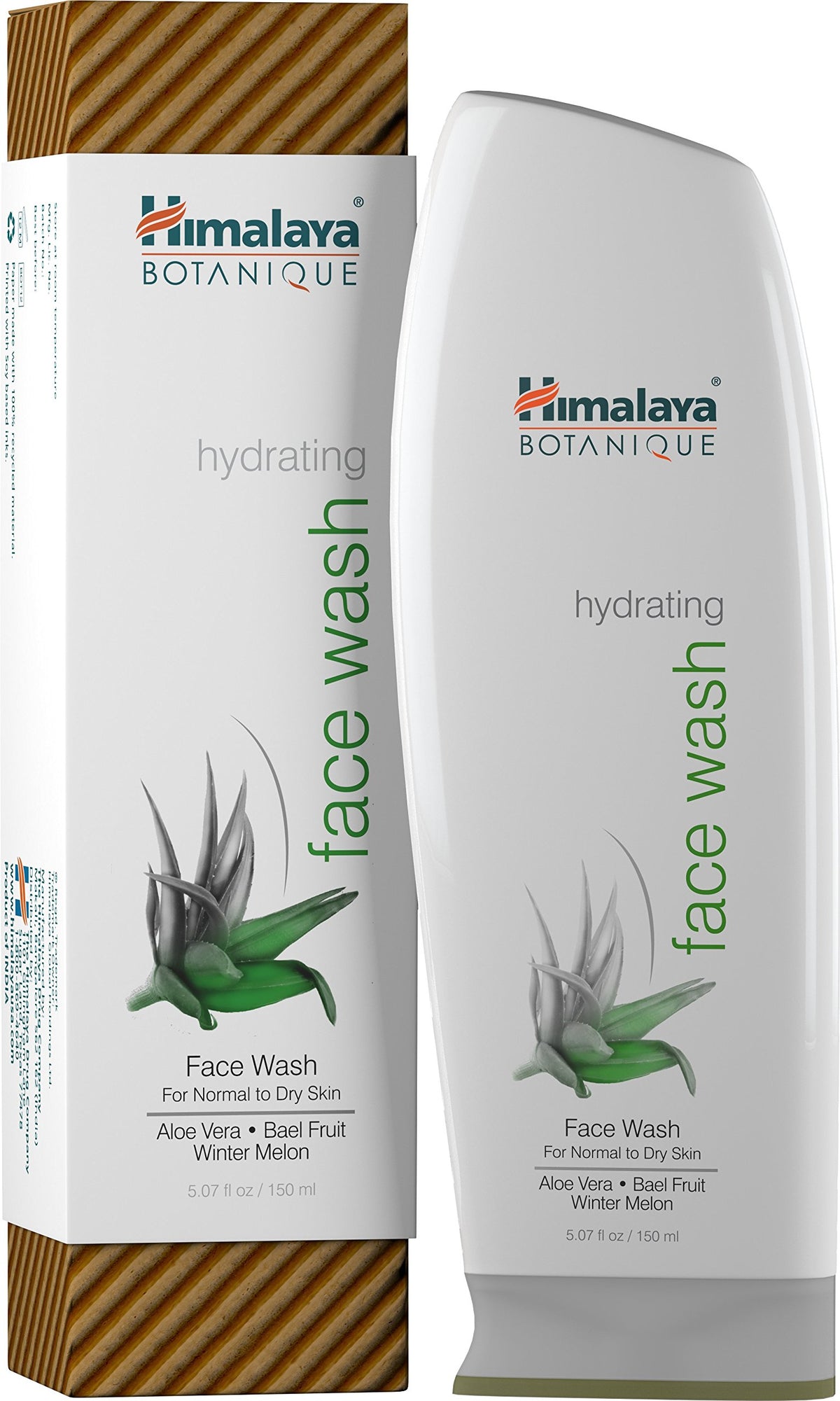 Himalaya front packaging showing product and benefits for hydrated cleansing
