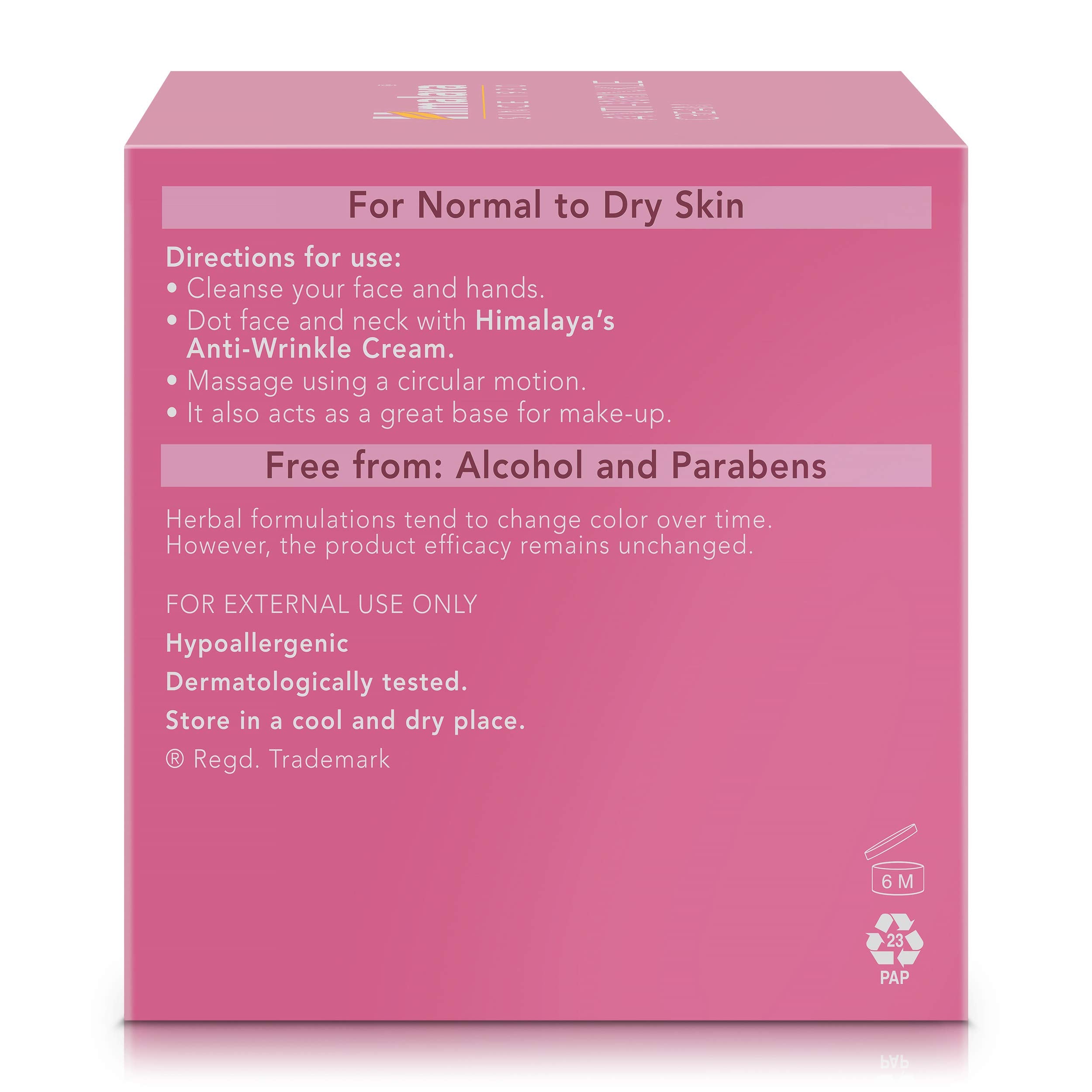 Himalaya cream box packaging showing product information clarity benefit