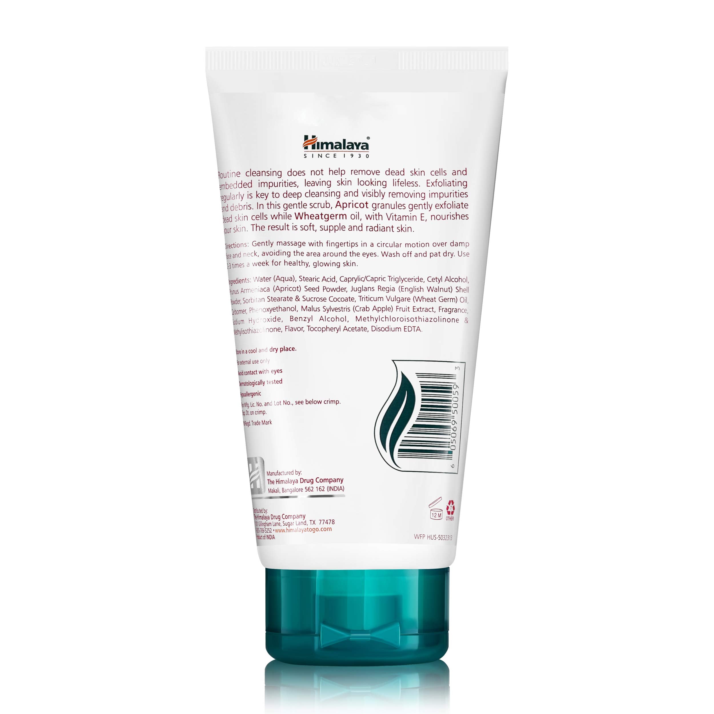 Himalaya used by model with glowing skin post-exfoliation, smoother complexion benefit