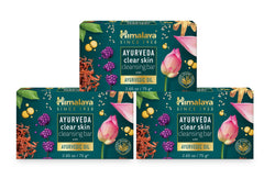 Himalaya Clear Skin front packaging showing 3-pack and product benefit