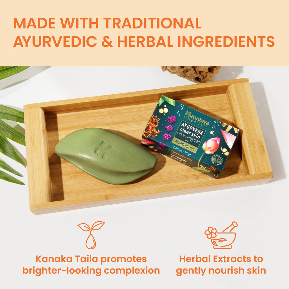 Himalaya Clear Skin label detail highlighting listed herb ingredients