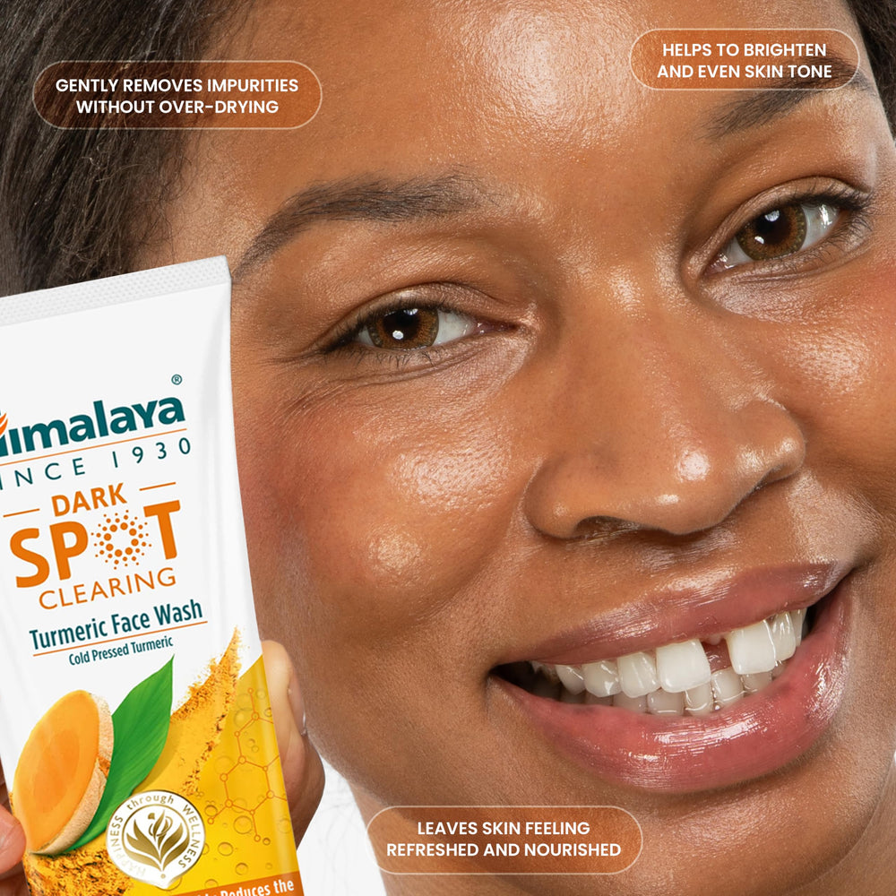 Himalaya on bathroom shelf in lifestyle scene suggesting daily routine use