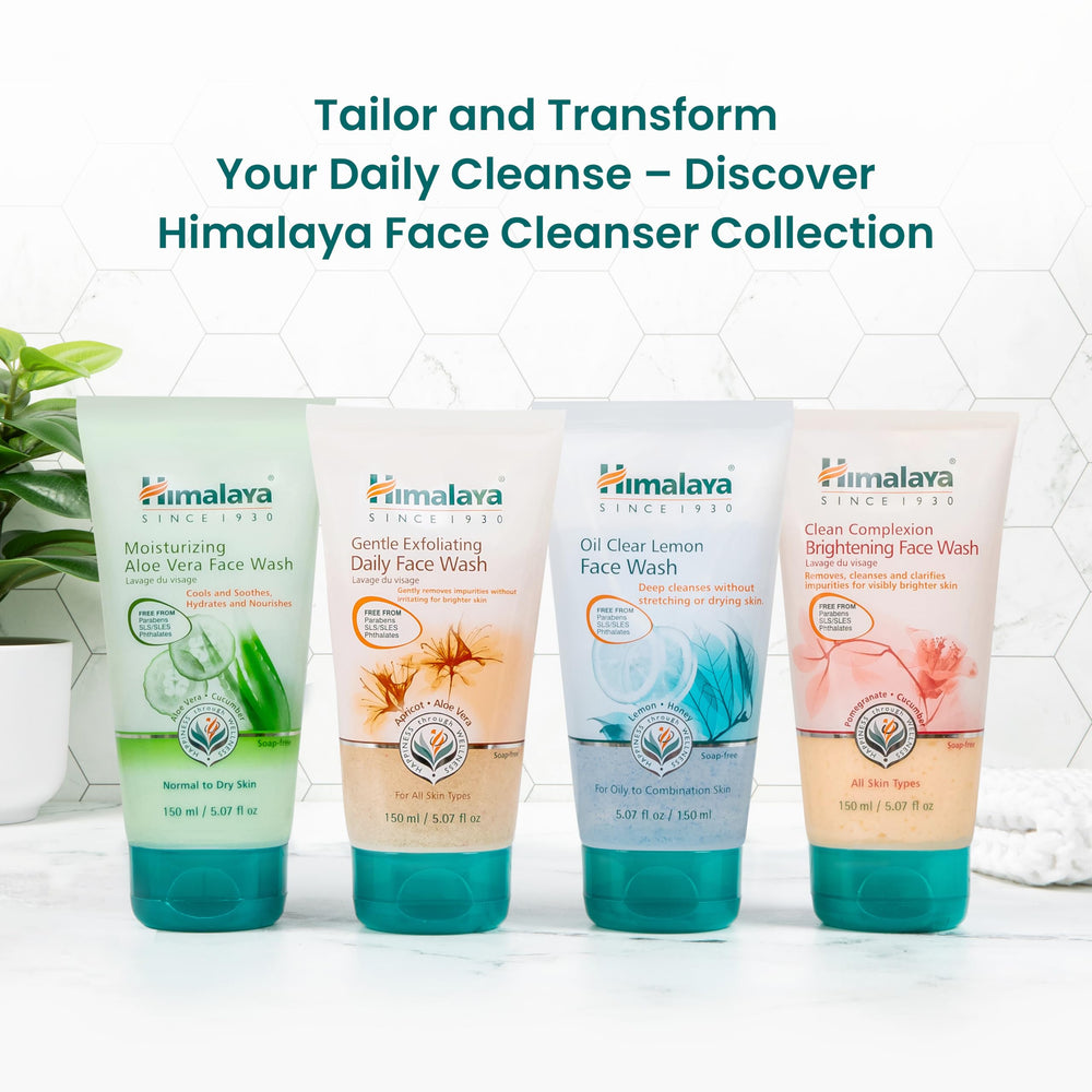 Himalaya face wash staged in bathroom for daily routine appeal