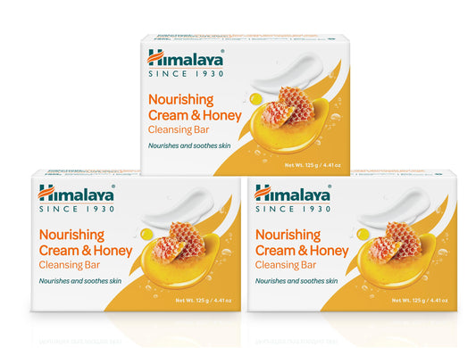 Himalaya front pack showing bar and benefits for gentle cleansing