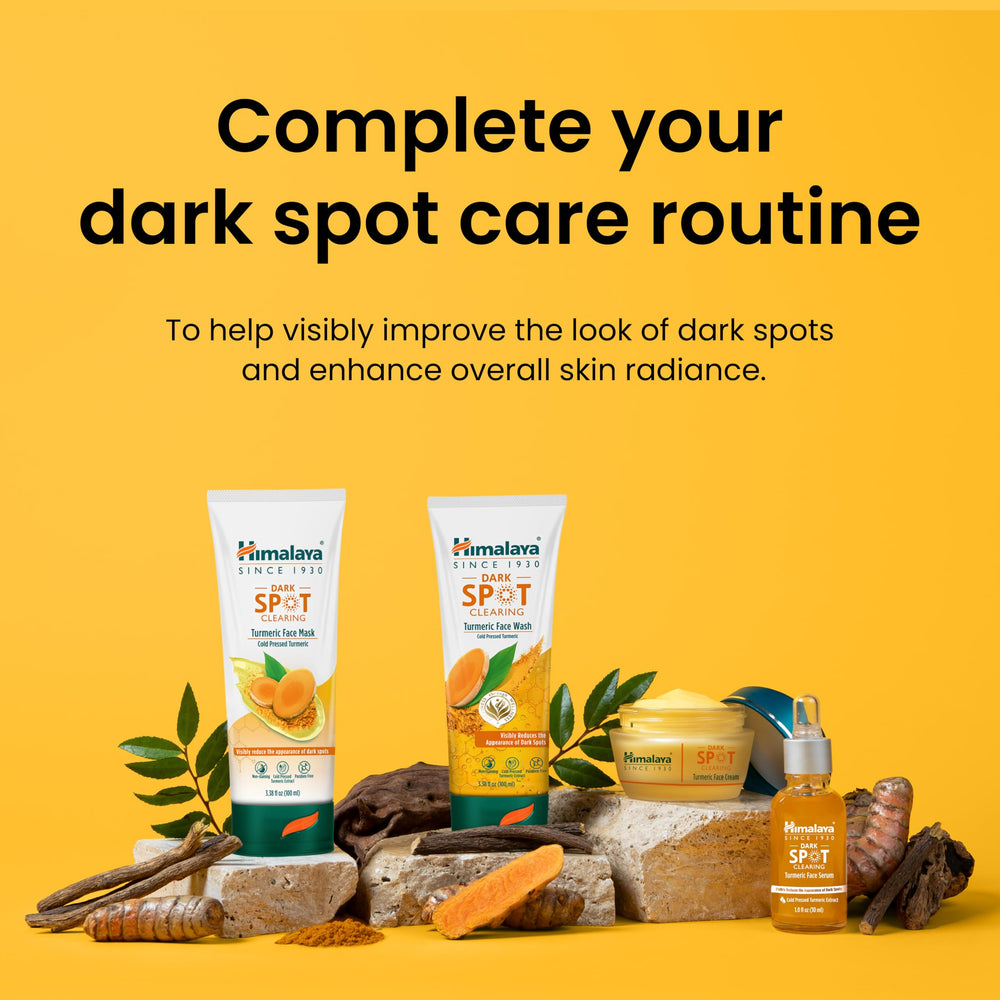Himalaya label close-up of ingredients highlighting cold-pressed turmeric