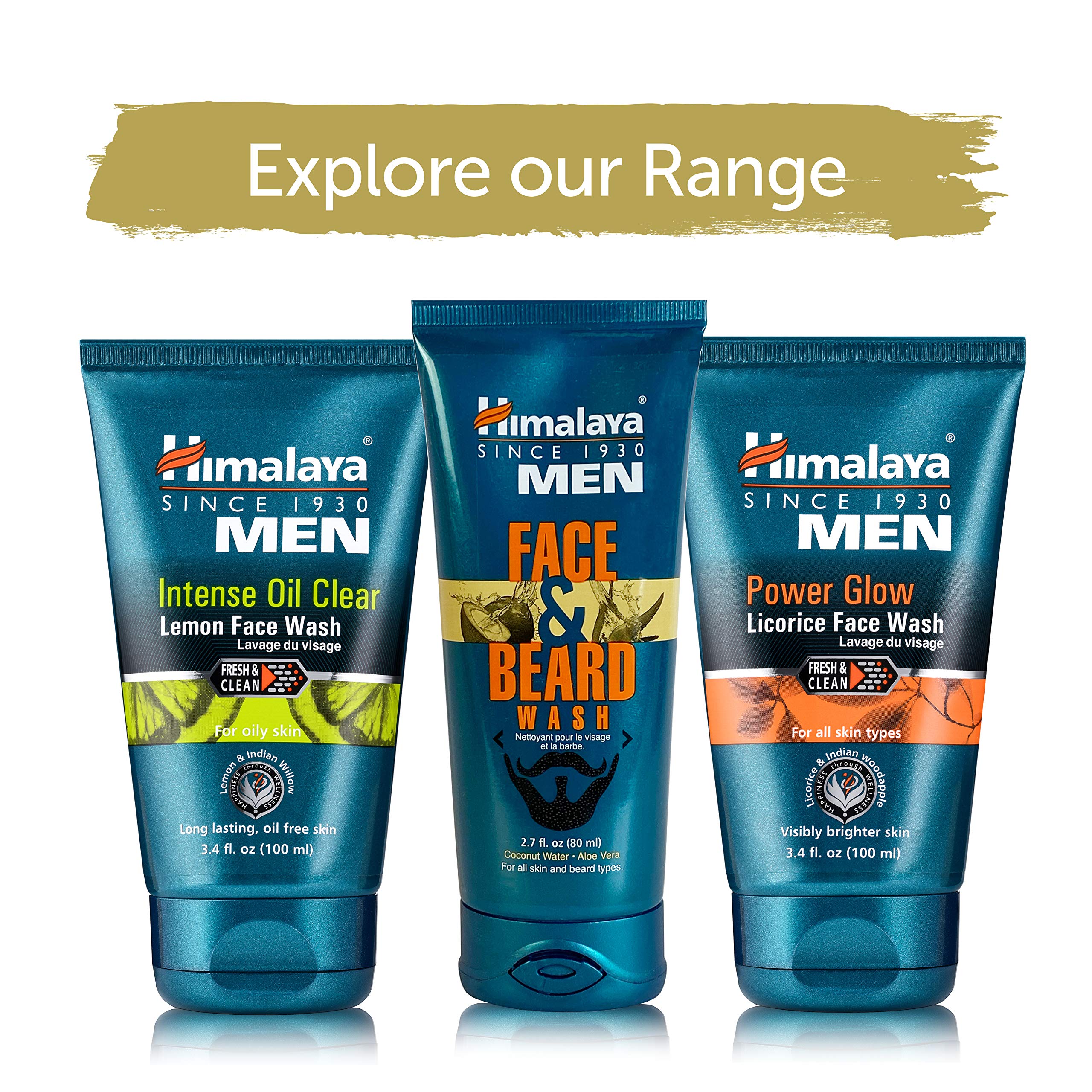 Himalaya product on bathroom sink staged for daily male grooming routine