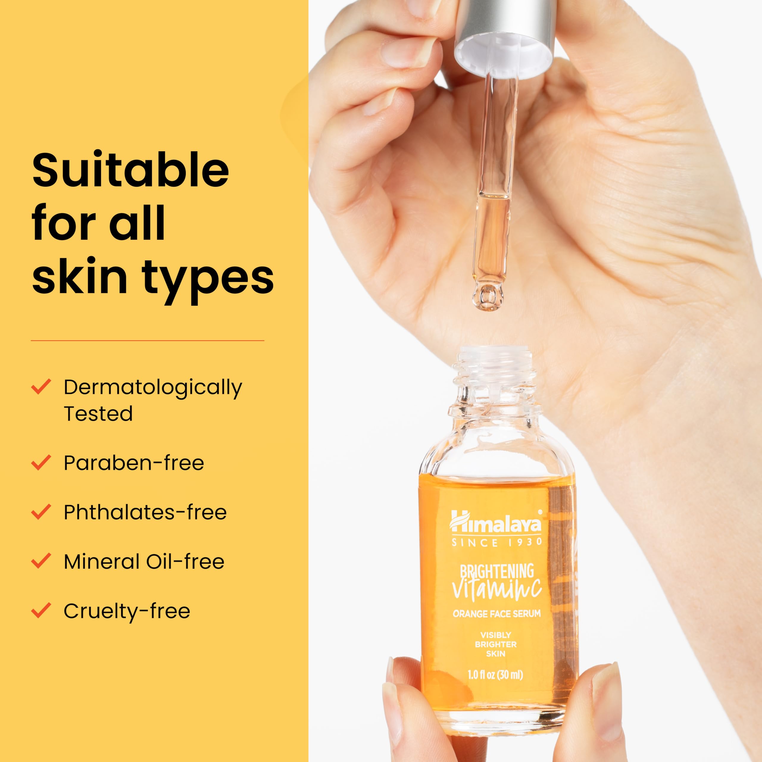 Himalaya bottle on bathroom shelf staged to show everyday use and countertop appeal