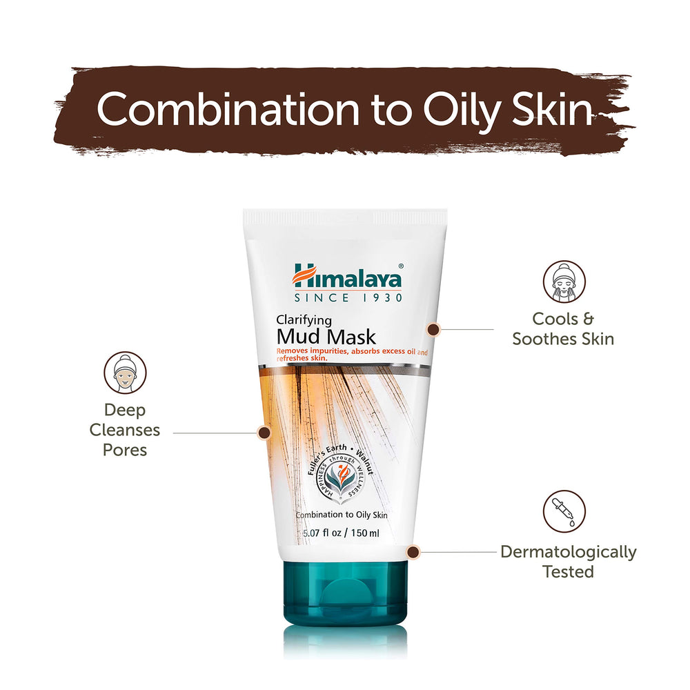 Himalaya Fuller's earth and botanicals flatlay showing natural ingredient focus