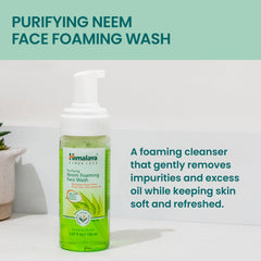 Himalaya pump dispensing foam for easy application and gentle cleanse