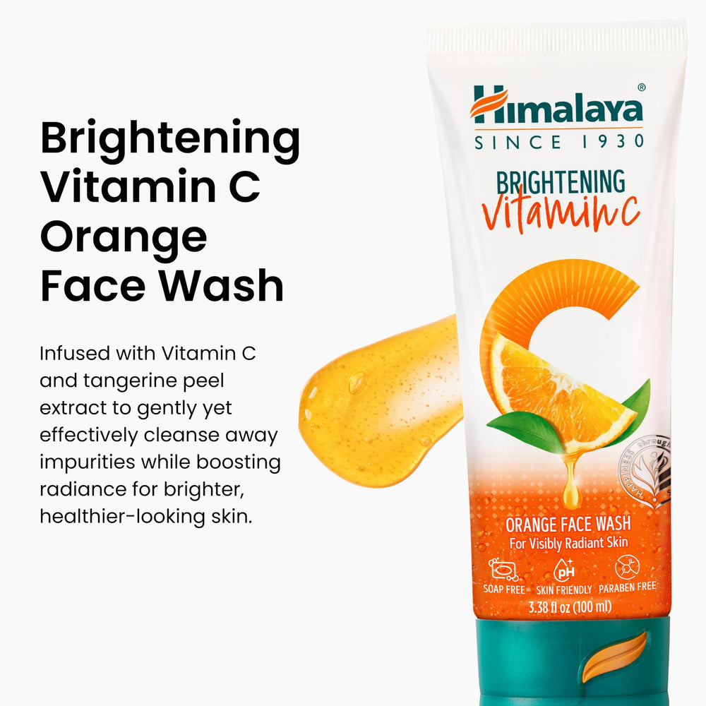 Himalaya dispensing orange gel texture for precise daily use