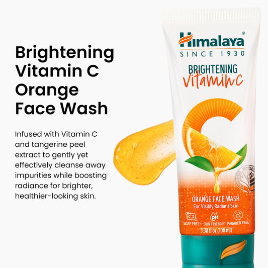 Himalaya dispensing orange gel texture for precise daily use