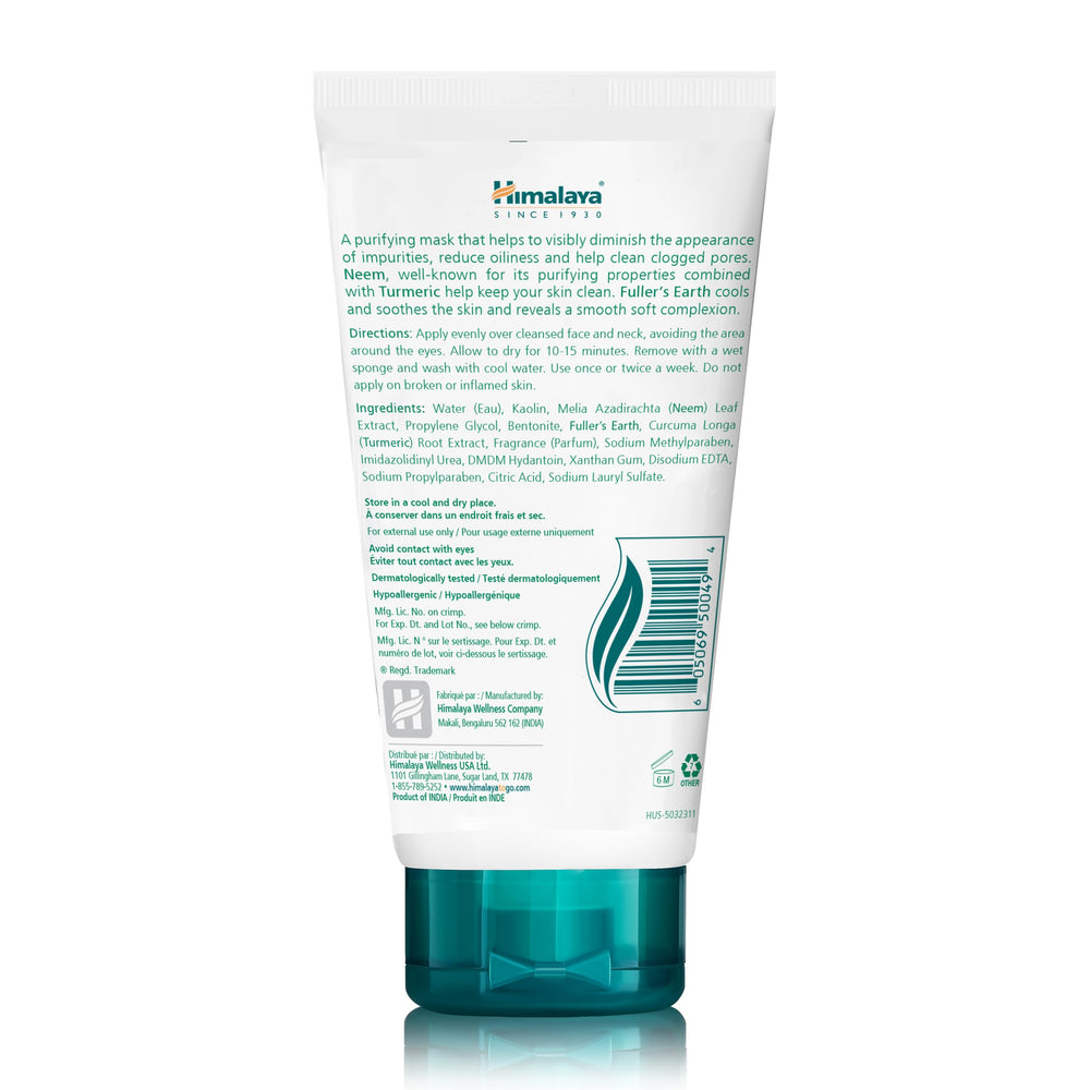 Himalaya neem mask creamy texture close-up highlights smooth application
