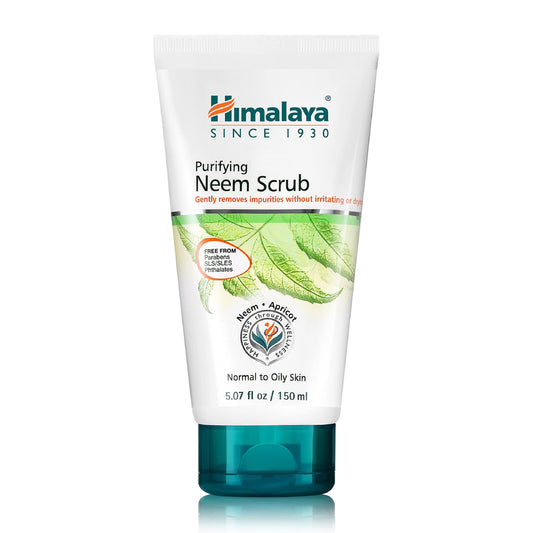 Himalaya front tube showing product branding and size, highlights clean formulation