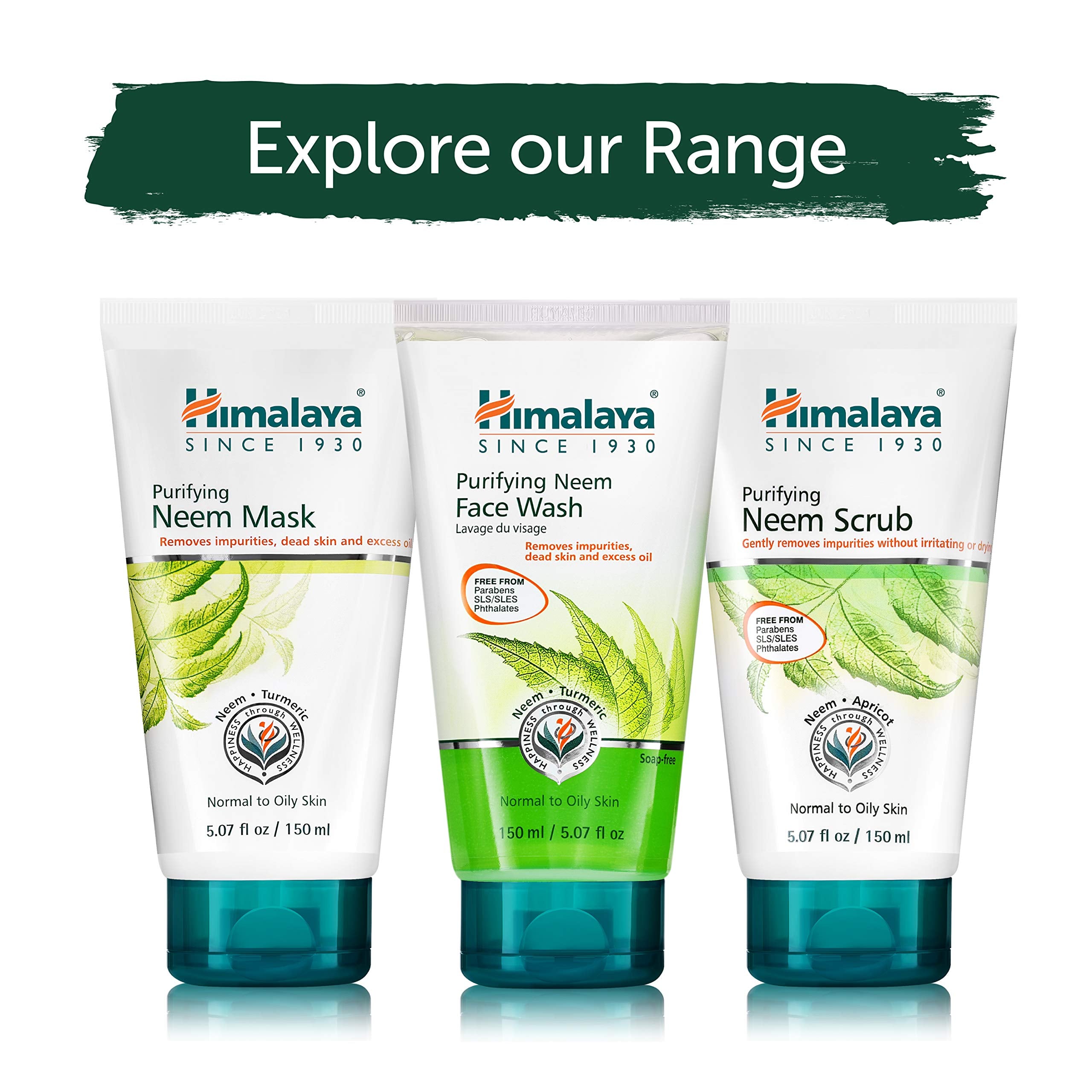 Himalaya scrub displayed with matching mask suggesting paired routine