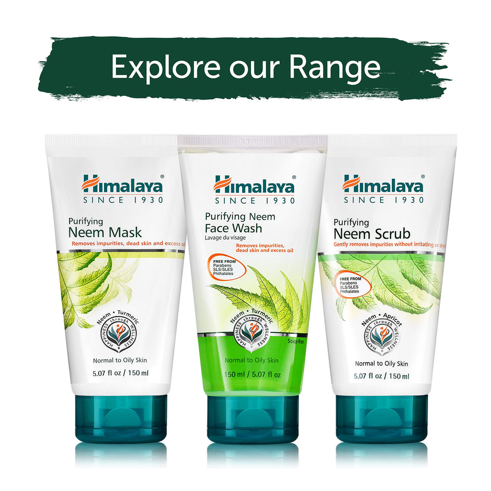 Himalaya scrub displayed with matching mask suggesting paired routine