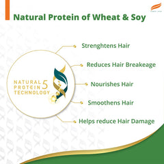 Himalaya shampoo being applied in shower for clean, moisturized hair