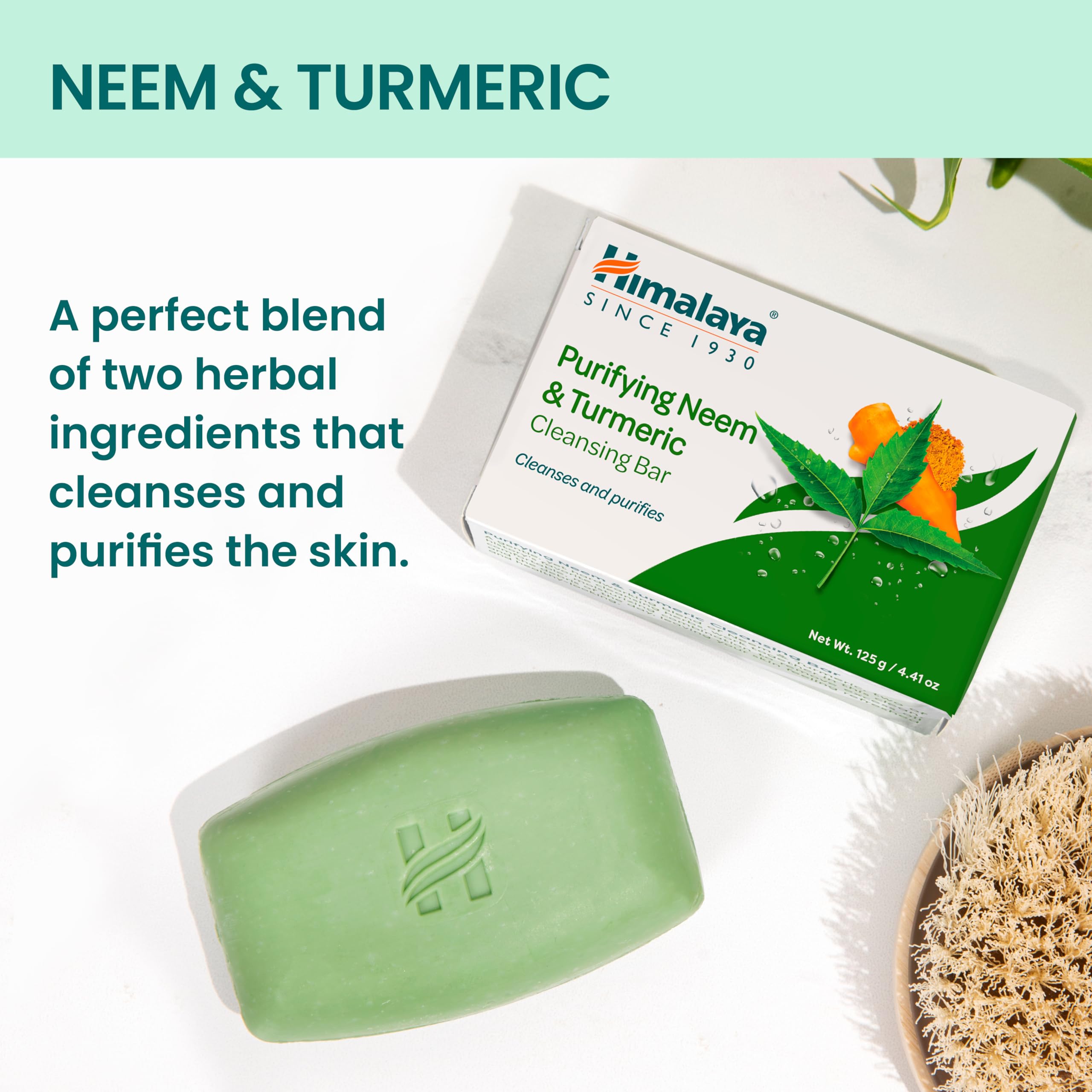 Himalaya soap lather on hand demonstrating gentle, rich foam