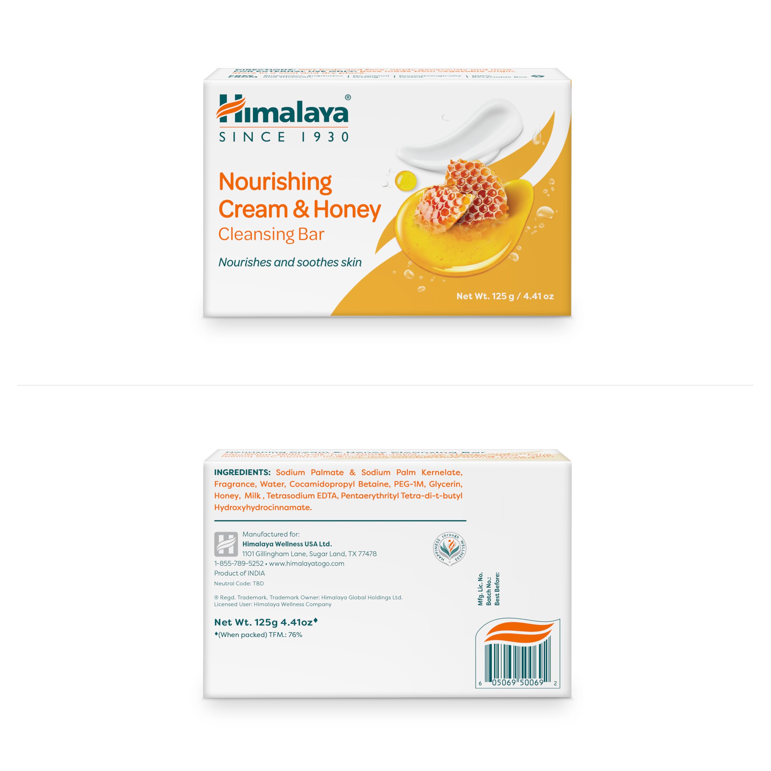Himalaya three-pack stacked bars highlighting value and soft skin