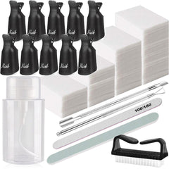 HiMo kit front view showing clips, pads and dispenser for organized removal