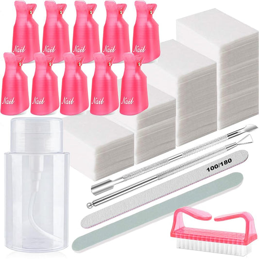 HiMo kit front layout showing clips, dispenser, pads and tools for efficient removal