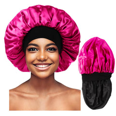 Himoswis front view bonnet showing shape and wide band protecting hair