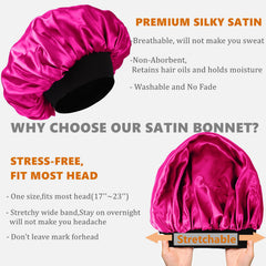 Himoswis bonnet on male model securing short textured hair comfortably
