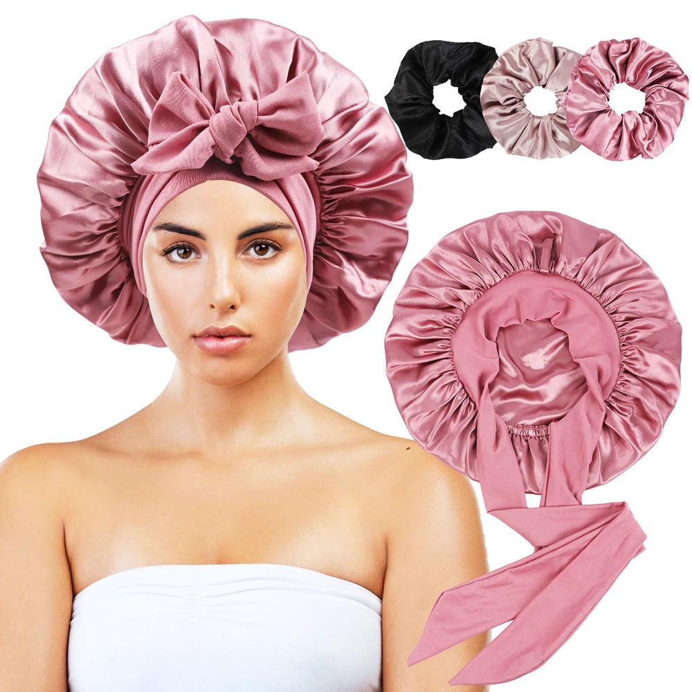 Himoswis bonnet front view showing rose gold color and secure fit