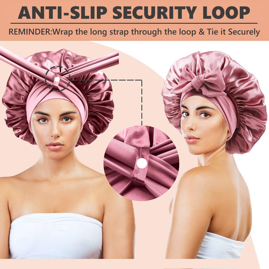 Himoswis satin texture close-up highlighting smooth, anti-frizz fabric