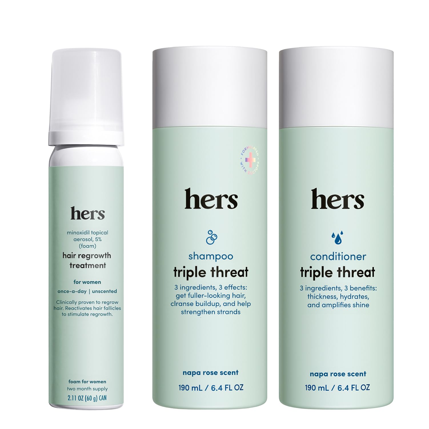 HERS front packaging showing full set and brand for clear product identification