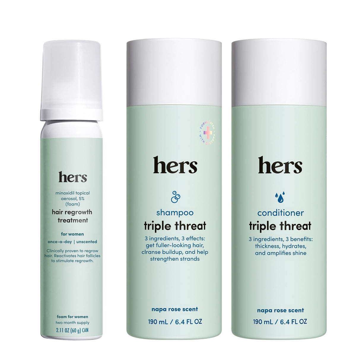 HERS front packaging showing full set and brand for clear product identification