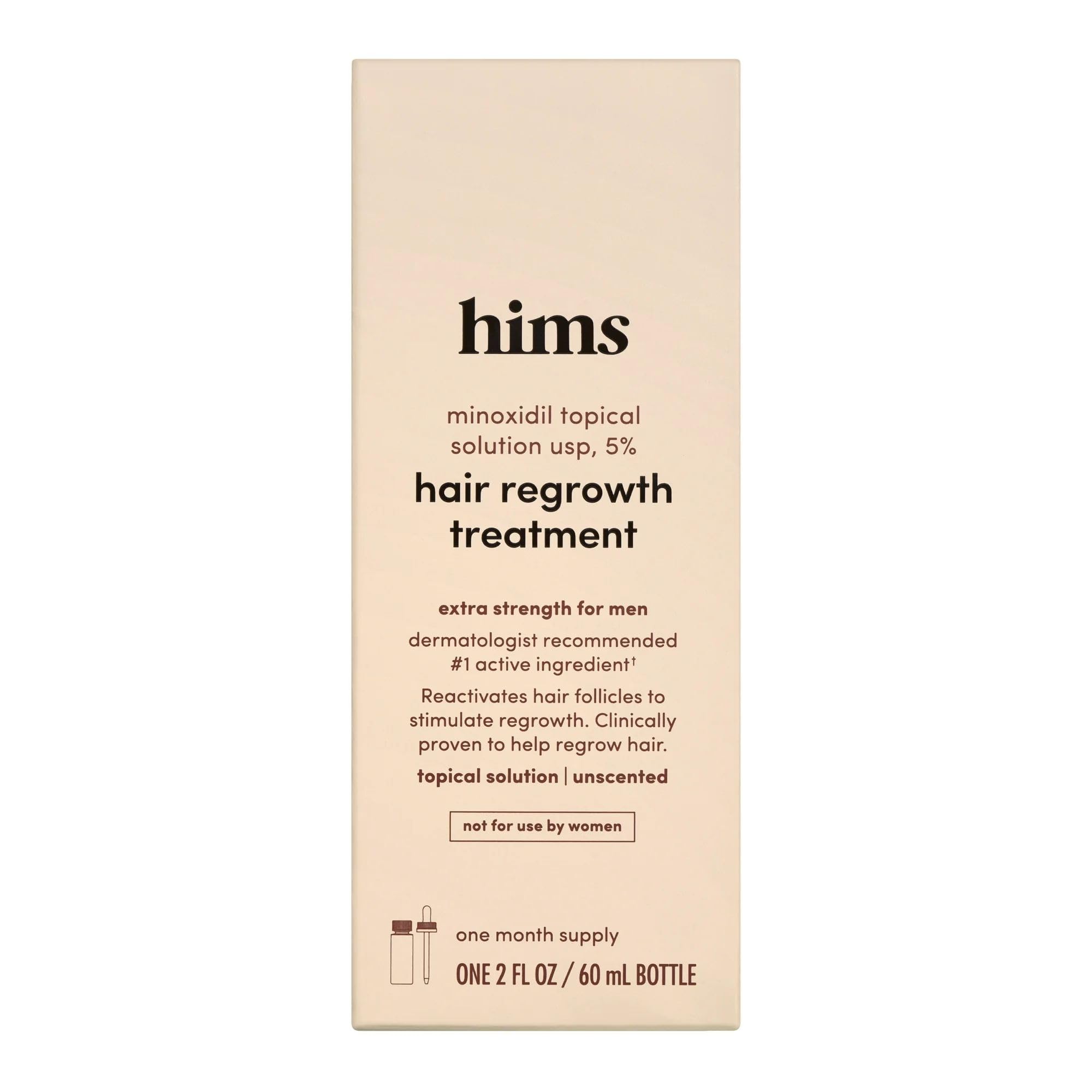hims ingredients label close-up showing saw palmetto and clean-ingredient benefit
