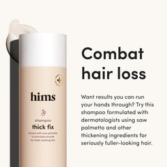 hims minoxidil 5% front bottle showing clear label and targeted treatment benefit