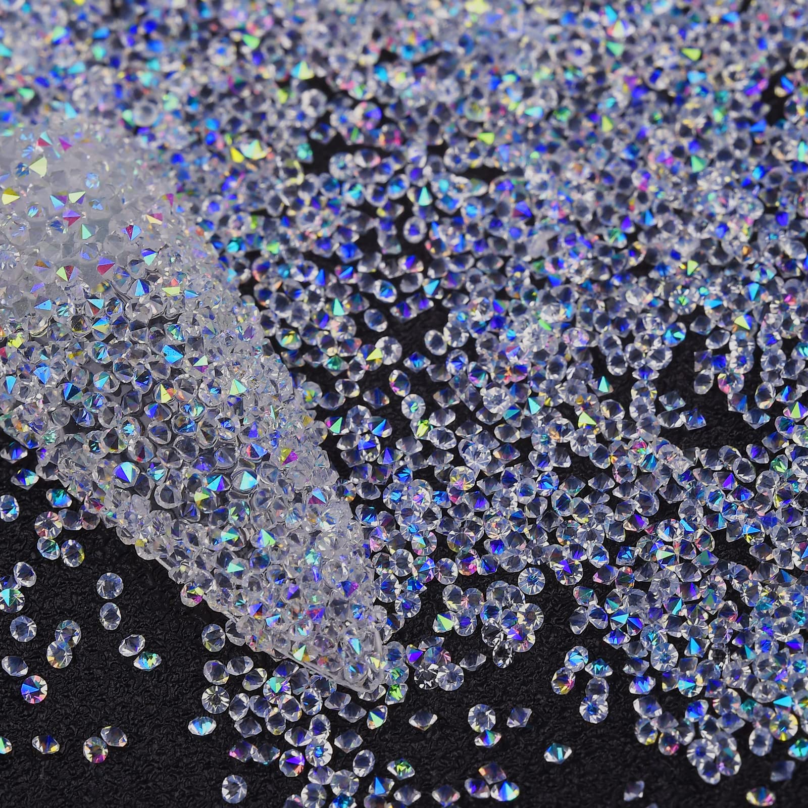 HINABTRU macro texture of AB finish showing color shift benefit enhanced iridescence