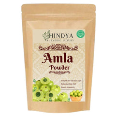 Hindya Ayurvedic Luxury powder texture close-up showing fine seedless powder for easy mixing