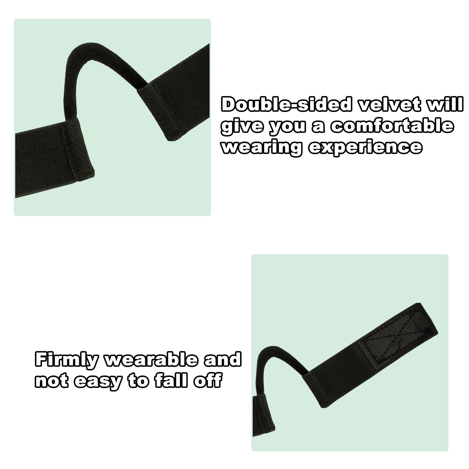 HINGTAI C-shaped ear cutout detail preventing ear pressure for all-day comfort