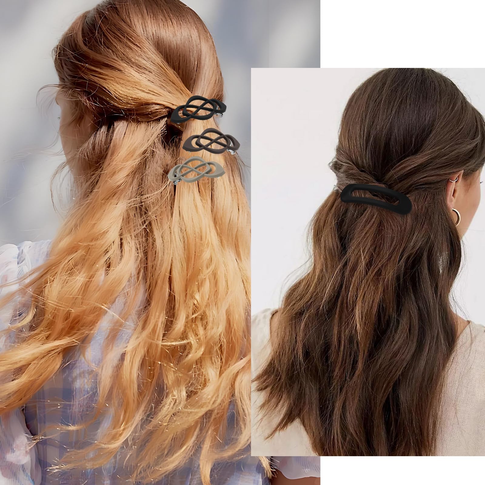 HINGTAI barrette holding half-up hairstyle offering secure, neat styling