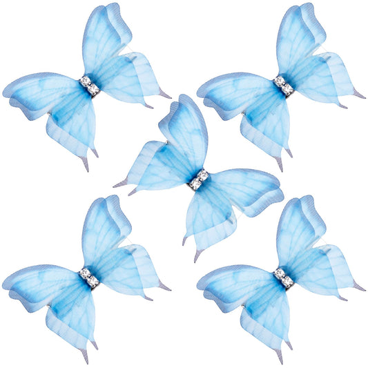 HINZIC front view showing gradient blue butterflies adding delicate sparkle