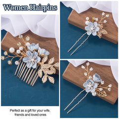 HINZIC artificial pearl detail on hairpin showing smooth finish and classic elegance benefit