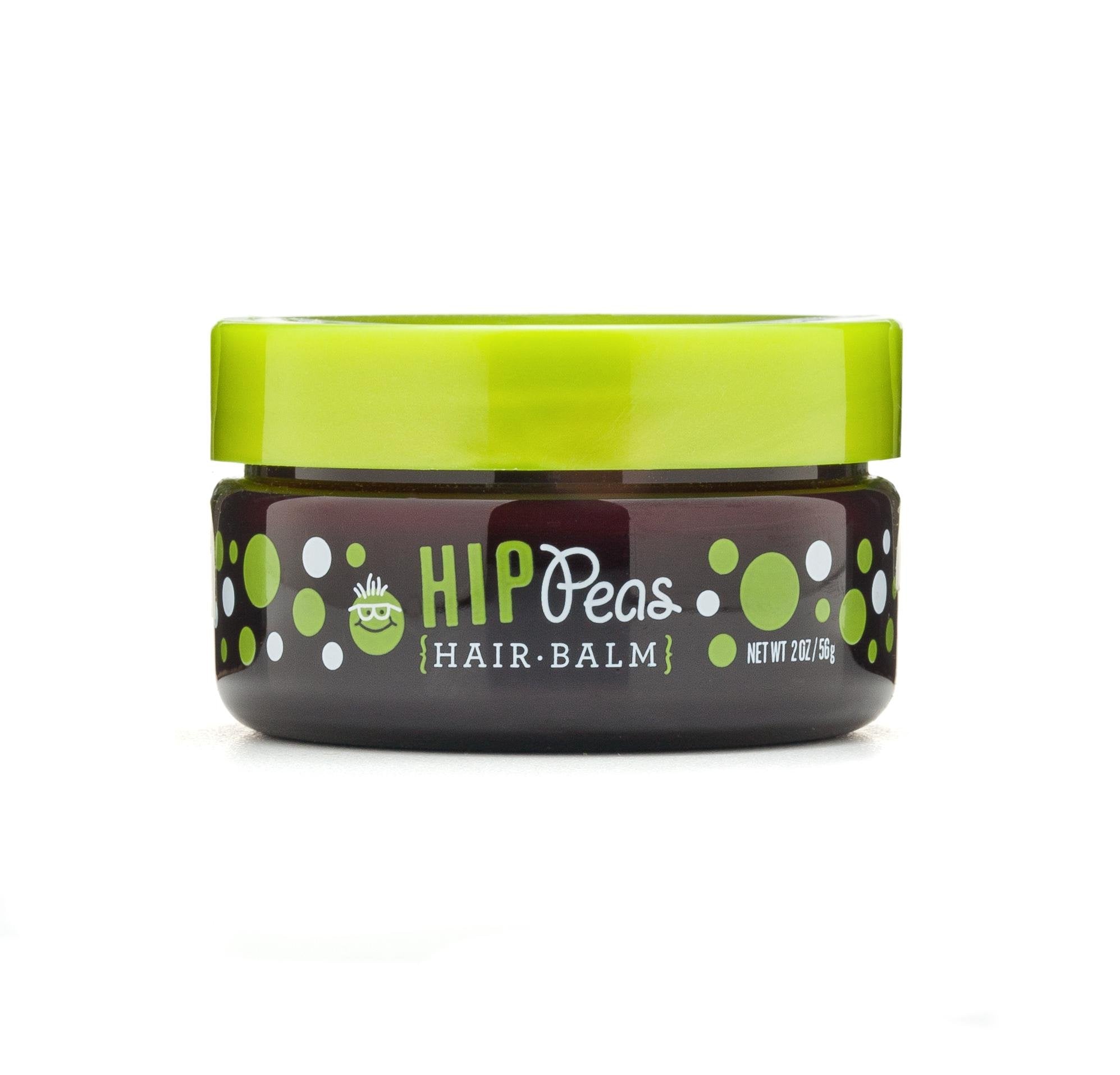 Hip Peas front jar showing product and size, clear natural styling option