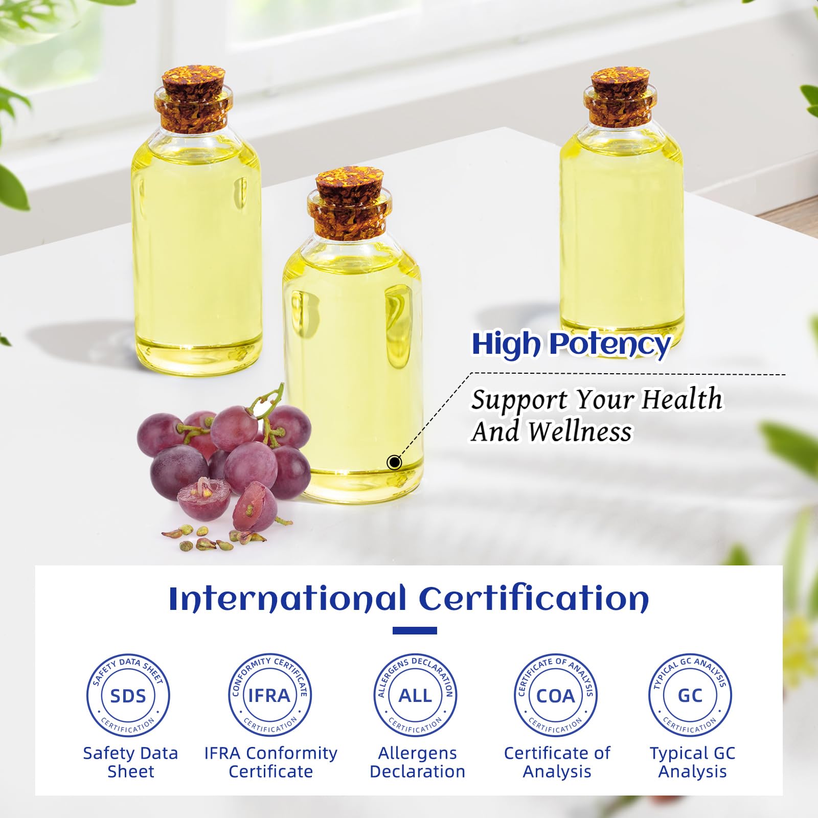 HIQILI blended with essential oils in bowl illustrating neutral base for aromatherapy benefit
