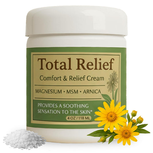 HiRelief jar front view showing clean packaging and easy application benefit