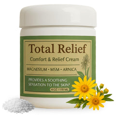 HiRelief jar front view showing clean packaging and easy application benefit