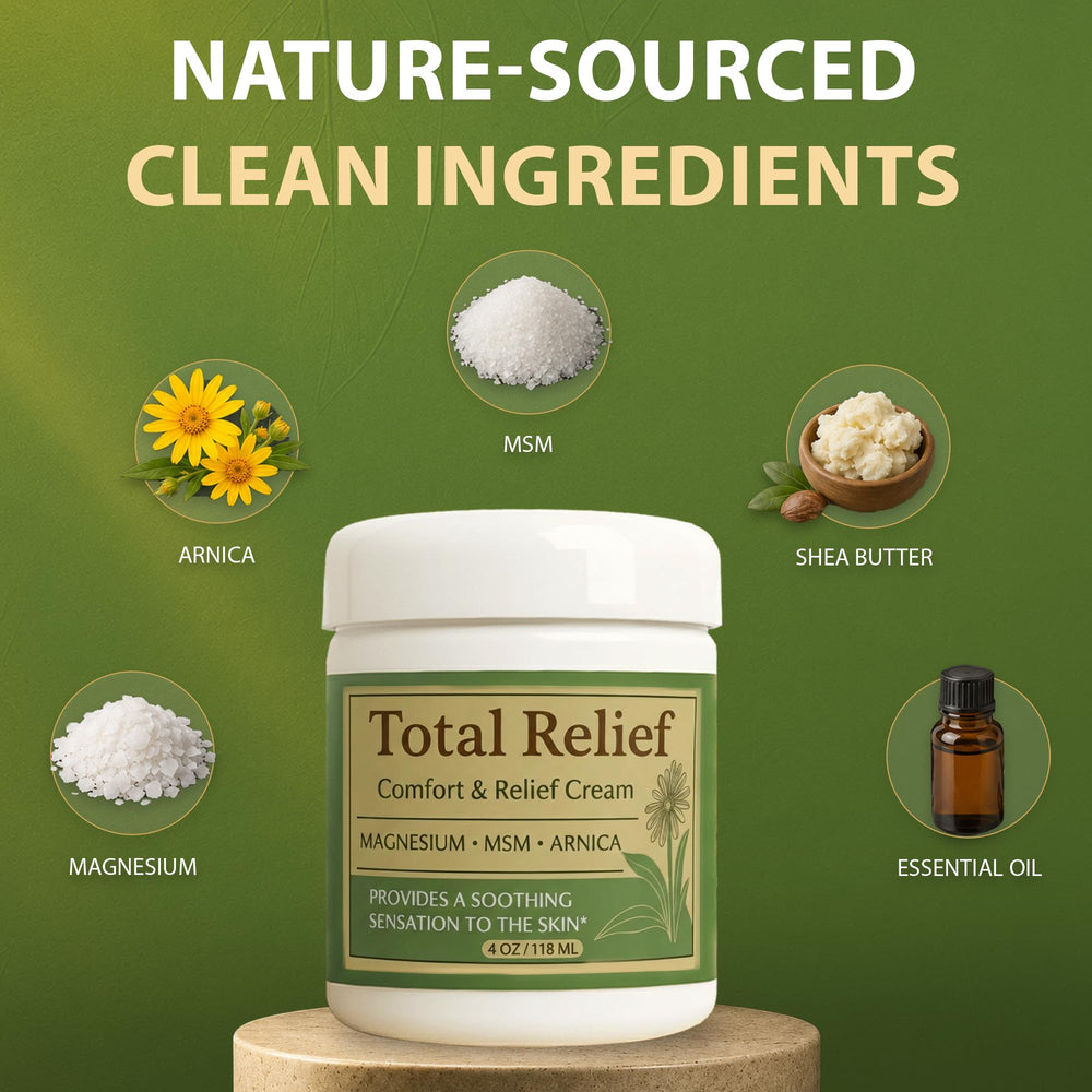 HiRelief cream texture close-up illustrating lightweight, fast-absorbing formula
