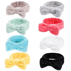 Hishexin front packaging showing eight bow headbands, tidy bulk gift set benefit