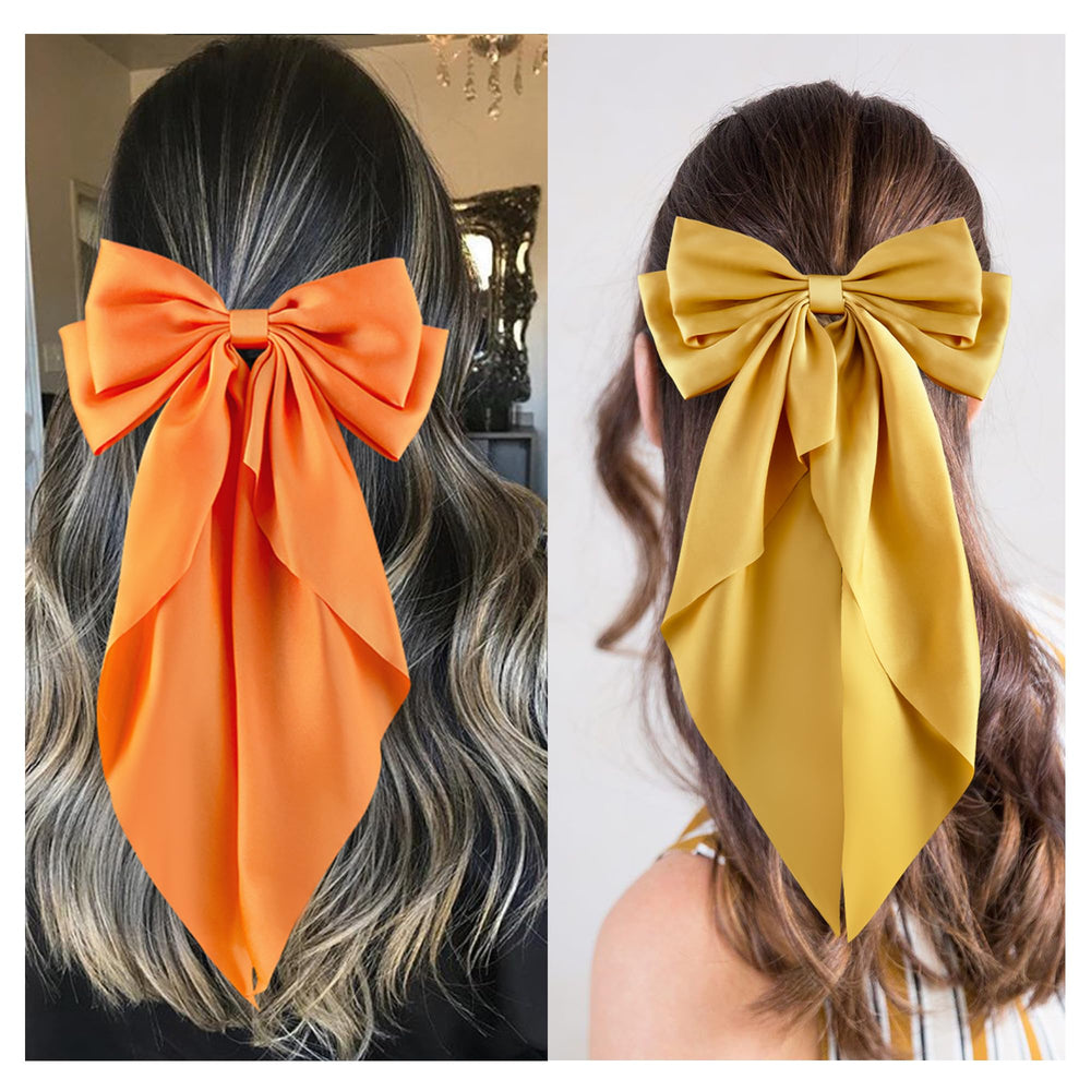 hisial bow clipped into a ponytail demonstrating polished style and all-day wearability