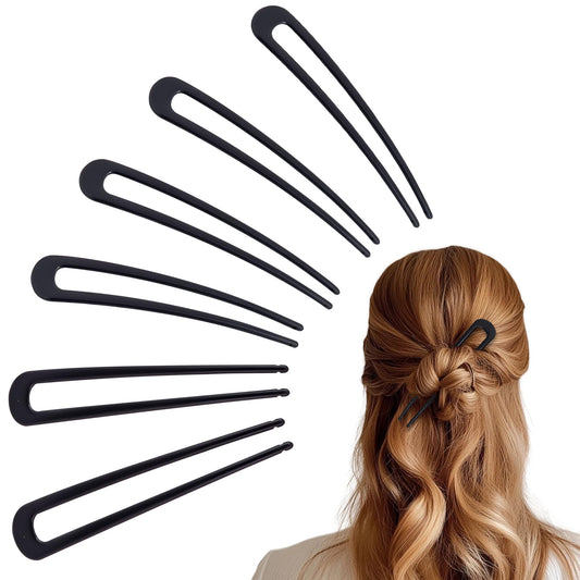 hisial front packaging with six black pins for tidy storage and travel